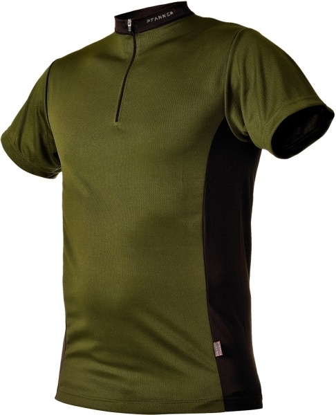 Zipp Neck Shirt kurzarm