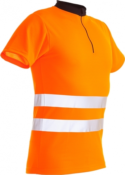 Zipp Neck Shirt kurzarm EN471